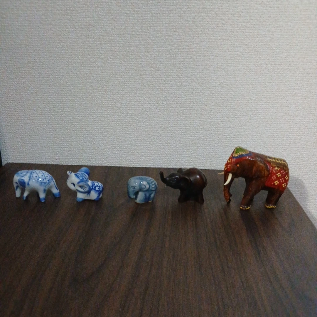 象の置物 5点セットの写真3枚目