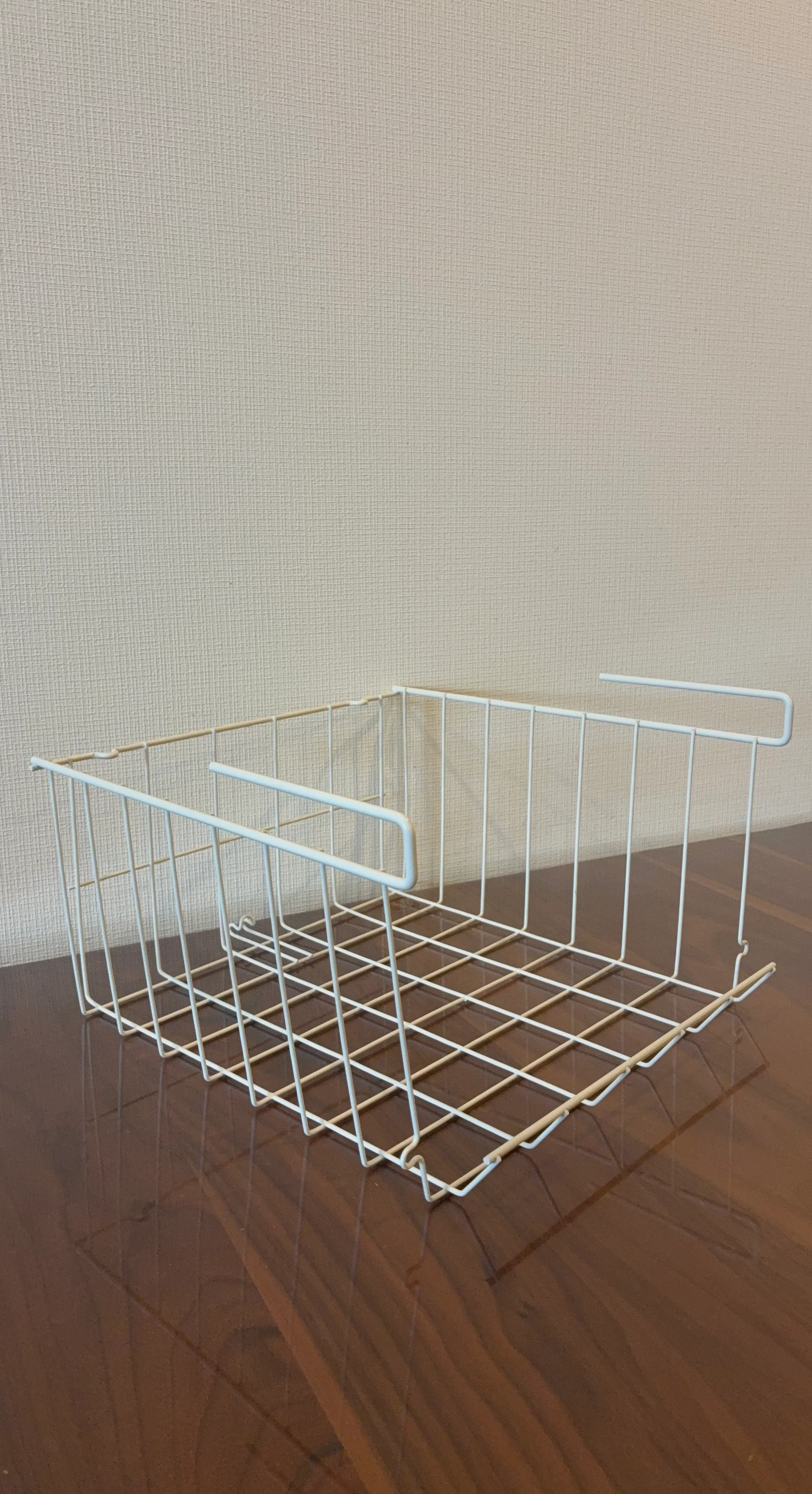 IKEA 棚下収納 ワイヤーバスケット 白 3個