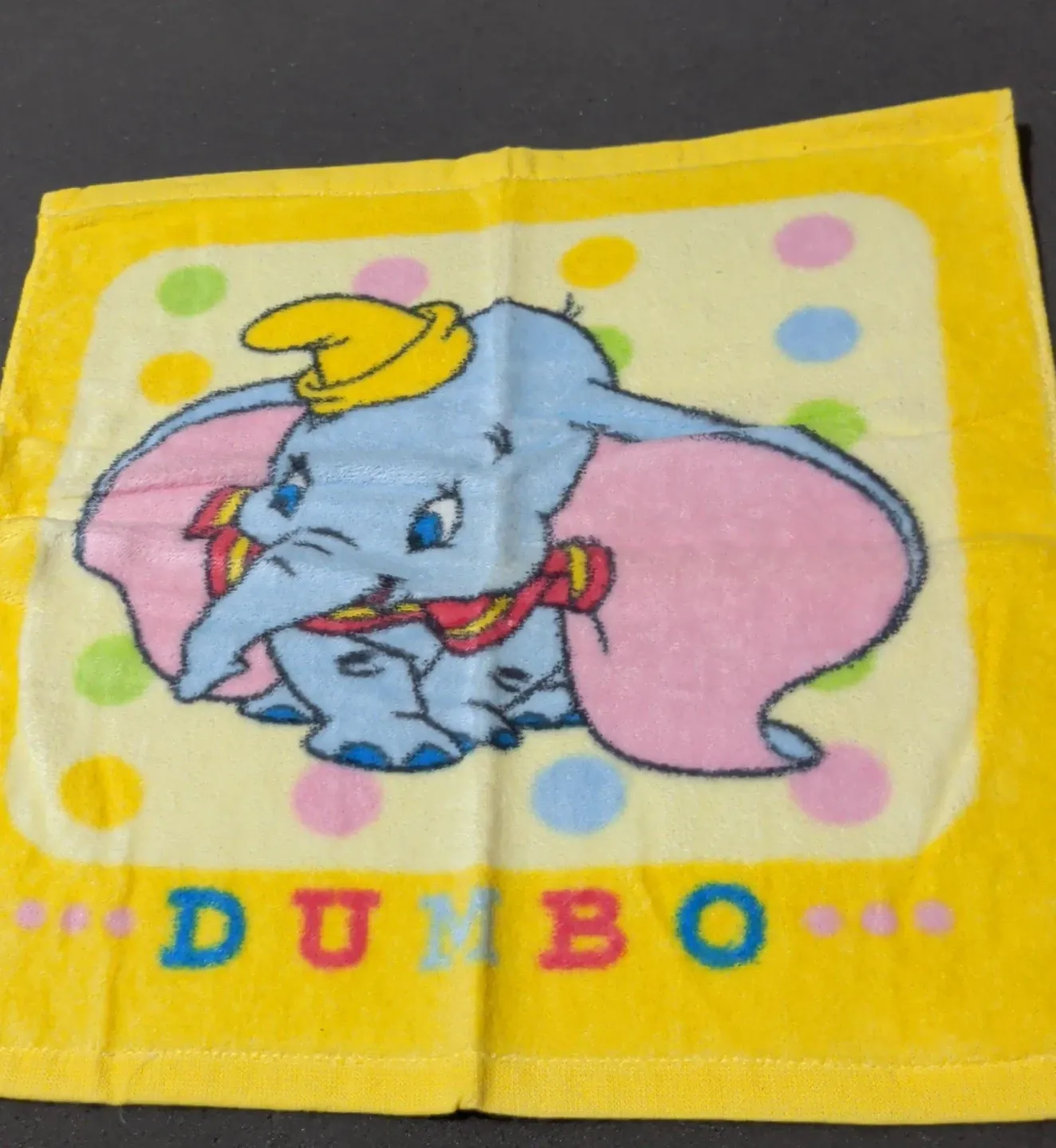 ダンボ ミニタオル イエロー